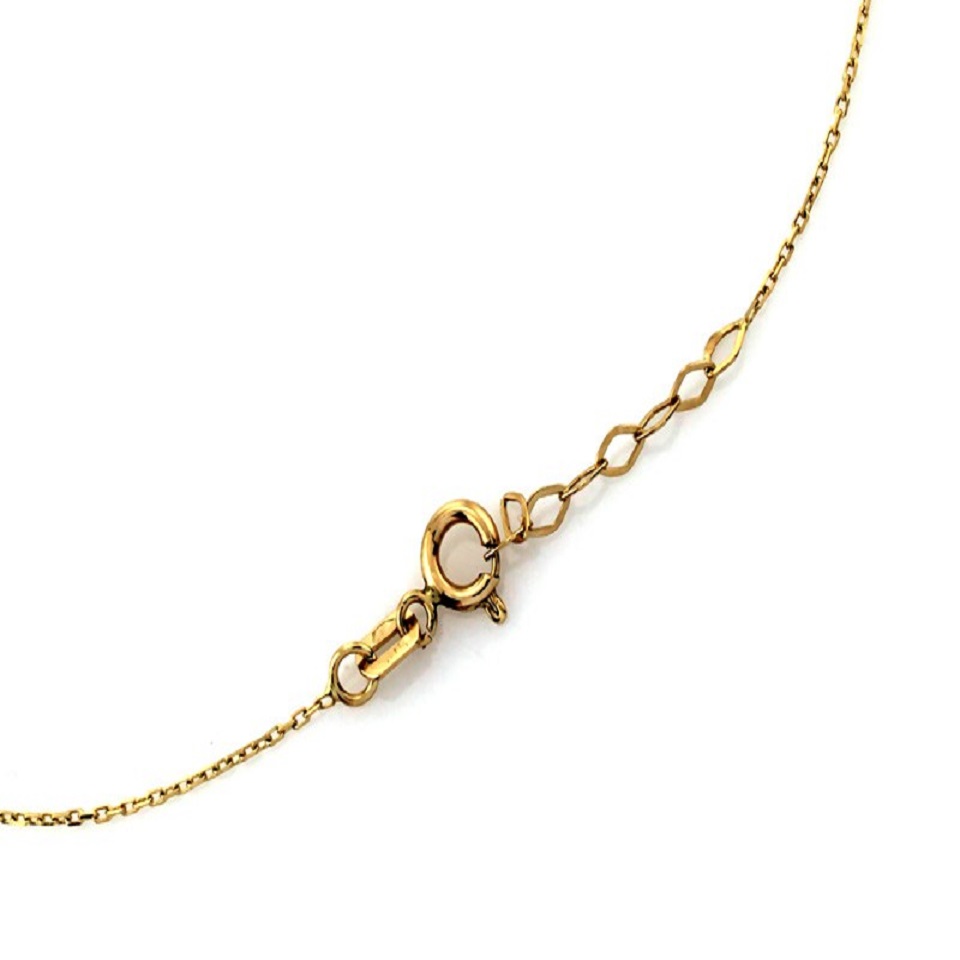 Złoty naszyjnik podwójne kółko z regulacją 3 Zapięcie do złotego łańcuszka 14K dostępne w Jubiler Kraków BigDIAMOND