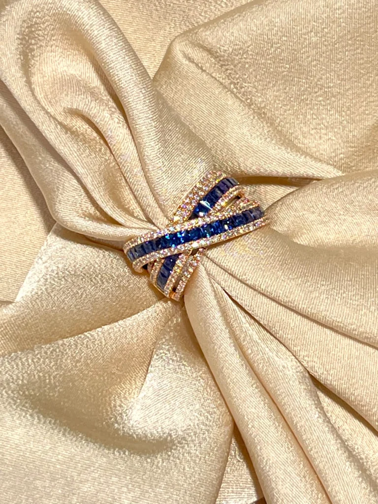 Kolczyki Handmade Kraków – Wyjątkowa Biżuteria Ręcznie Robiona od BigDIAMOND 17 Złote pierścionki z niebieskimi kamieniami