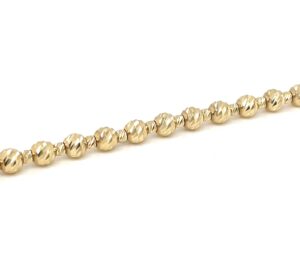 złota bransoletka z kulkami diamentowanymi jubiler kraków bigdiamond kraków