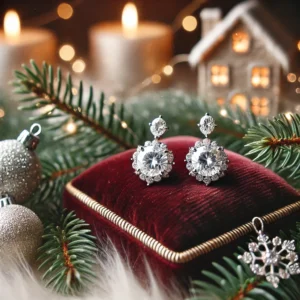 Biżuteria na Święta Bożego Narodzenia – 5 Wyjątkowych Propozycji od BigDIAMOND w Krakowie 2 Kolczyki z diamentami na święta, elegancka biżuteria na prezent.