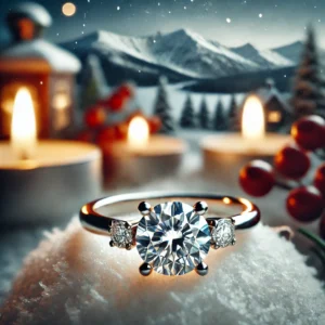 Biżuteria na Święta Bożego Narodzenia – 5 Wyjątkowych Propozycji od BigDIAMOND w Krakowie 4 Pierścionek zaręczynowy na święta, diamentowa biżuteria na prezent.