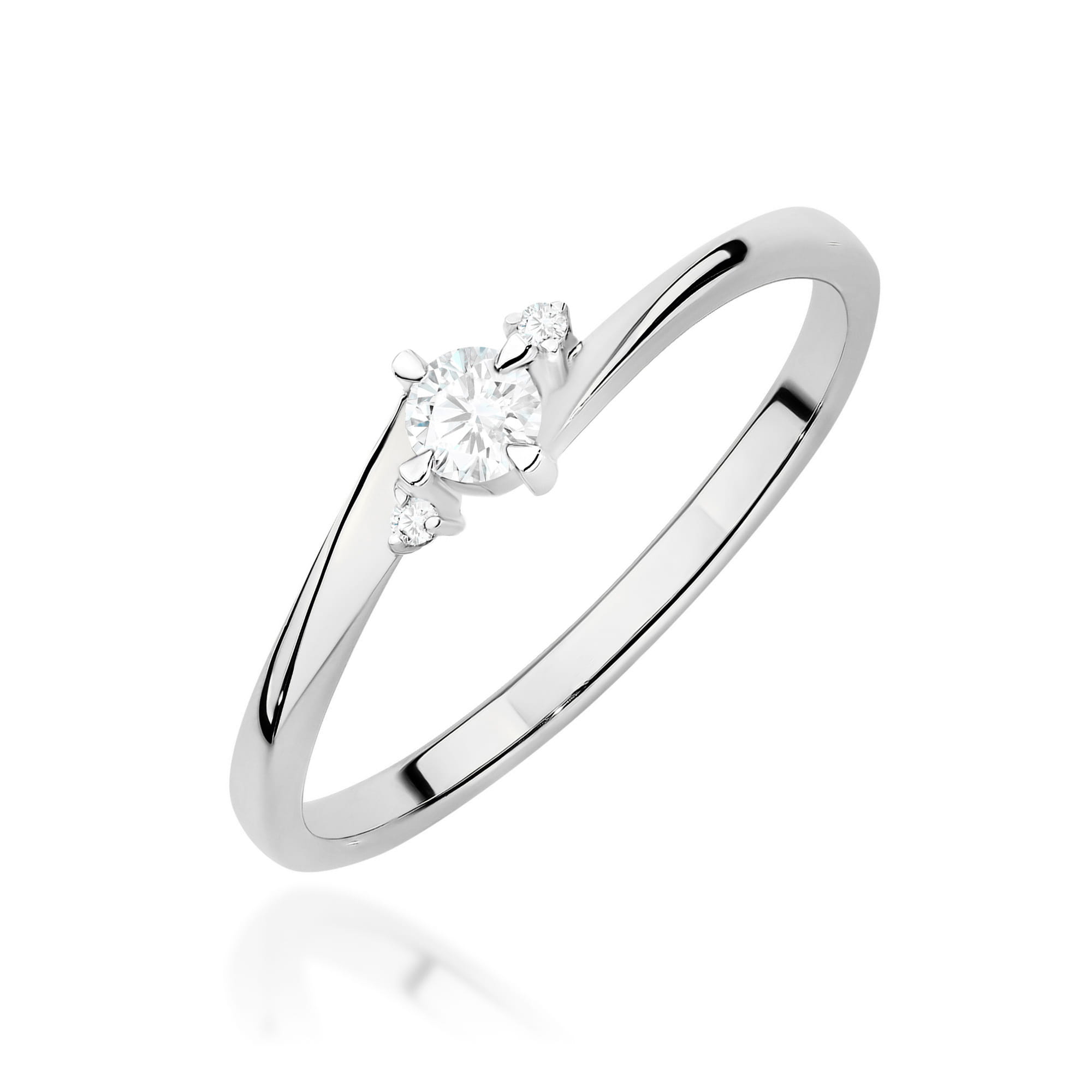 Pierścionek zaręczynowy z diamentami laboratoryjnymi - żółte lub białe złoto 585 - 0,12 ct - BigDIAMOND Jubiler Kraków 6 Pierścionek zaręczynowy białe złoto z diamentem brylantem laboratoryjnym Jubiler Kraków