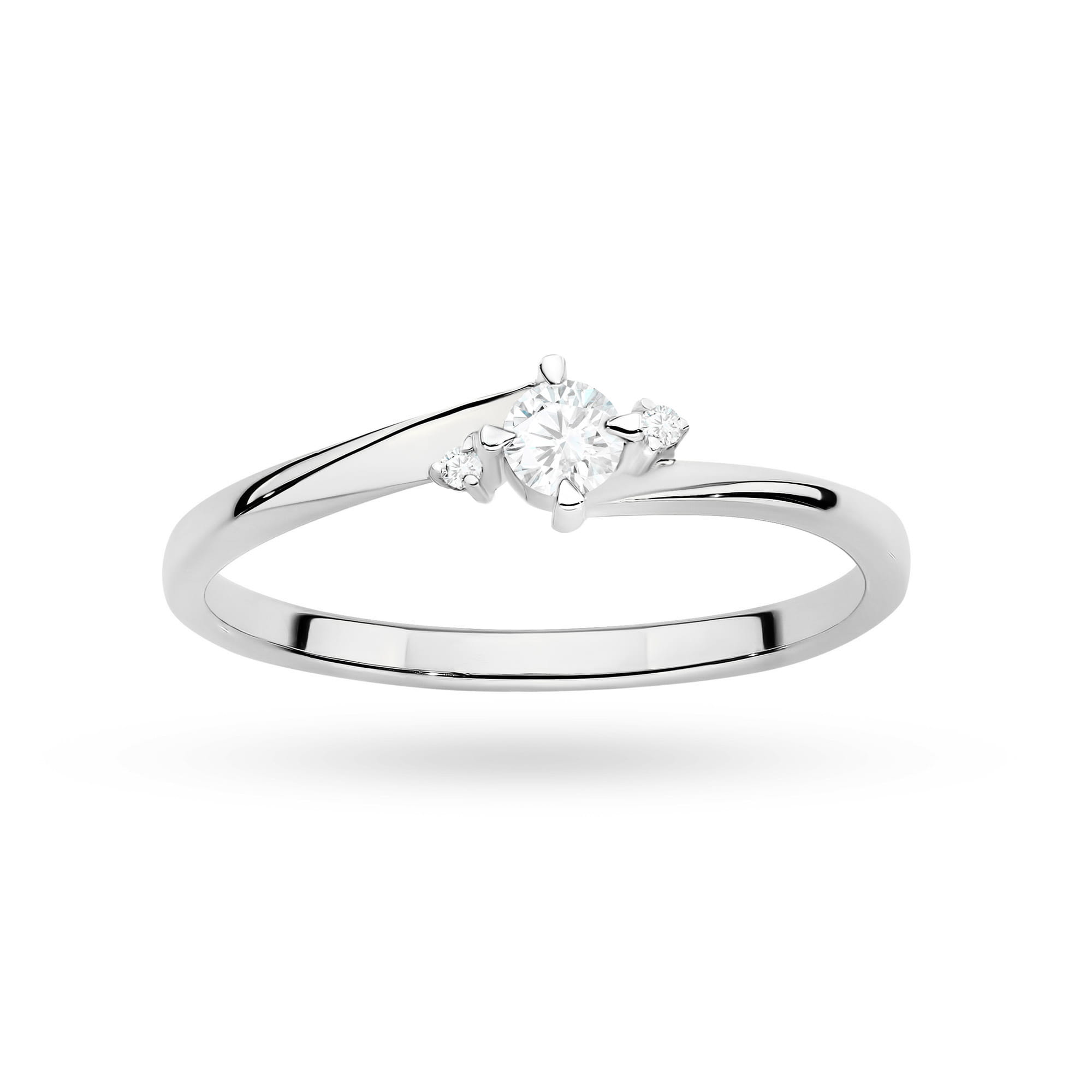 Pierścionek zaręczynowy z diamentami laboratoryjnymi - żółte lub białe złoto 585 - 0,12 ct - BigDIAMOND Jubiler Kraków 7 Pierścionek zaręczynowy białe złoto z diamentem brylantem laboratoryjnym Jubiler Kraków