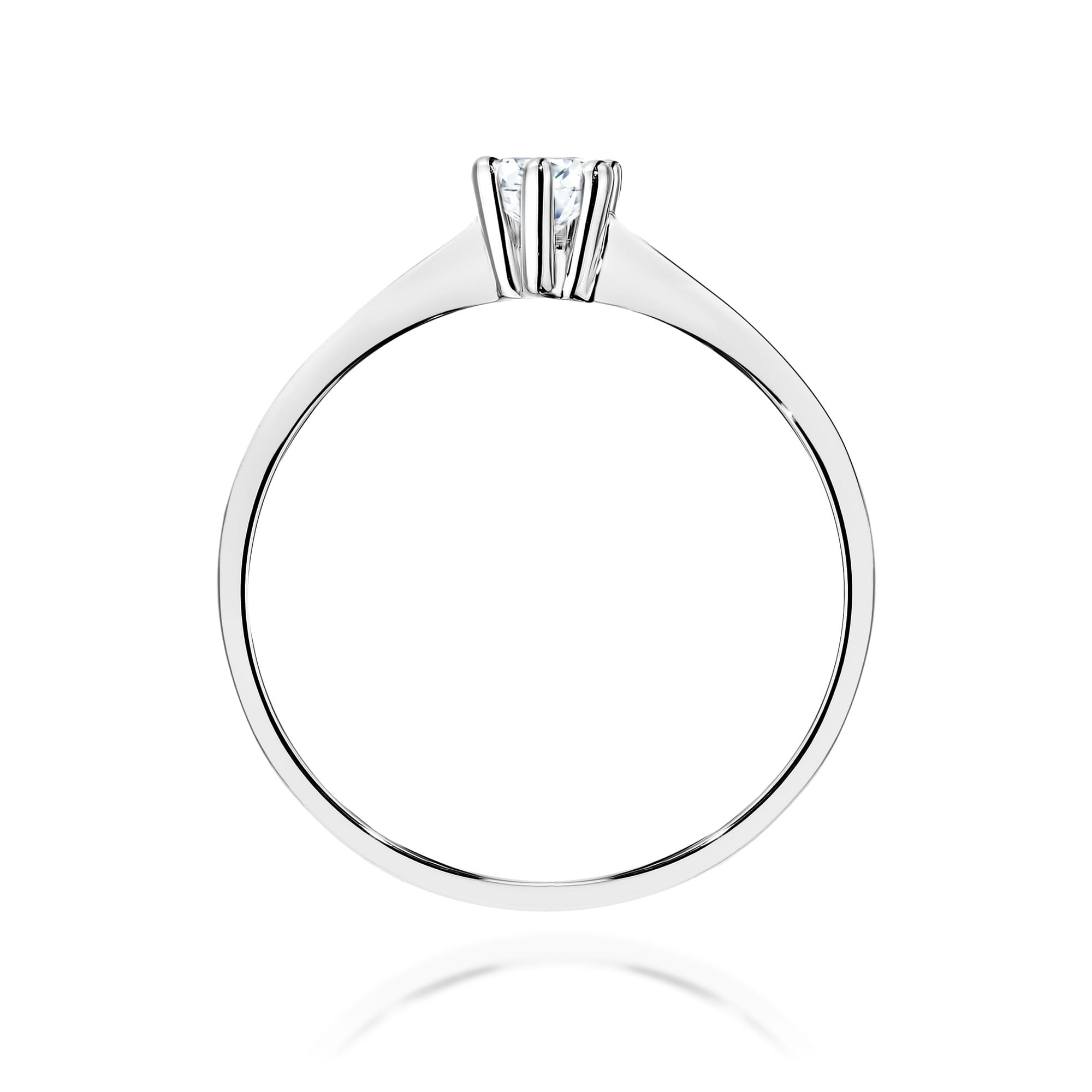 Pierścionek zaręczynowy z diamentem laboratoryjnym - żółte lub białe złoto 585 - 0,15 ct - BigDIAMOND Jubiler Kraków 7 Pierścionek zaręczynowy białe złoto z diamentem brylantem laboratoryjnym Jubiler Kraków