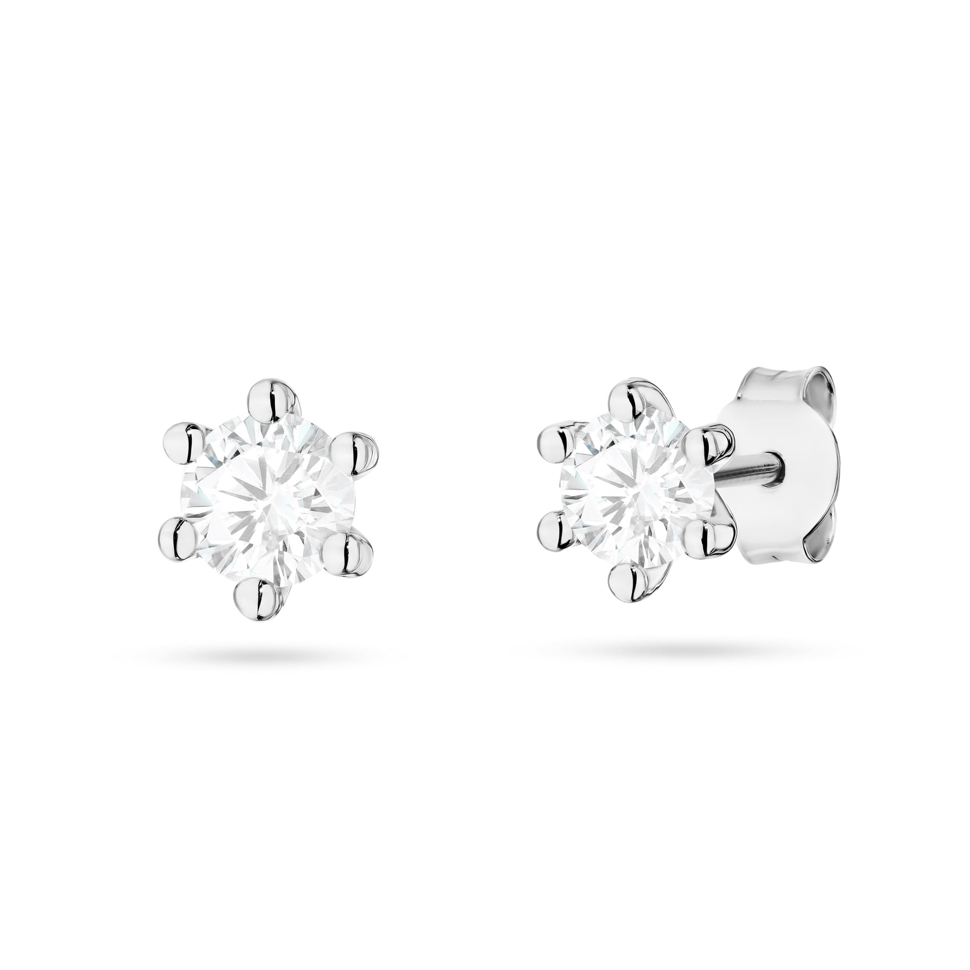 Złote kolczyki z diamentami laboratoryjnymi 0.30ct – białe złoto 585 – BigDIAMOND Jubiler Kraków 1 Złote kolczyki z diamentami Jubiler Kraków BigDIAMOND 2