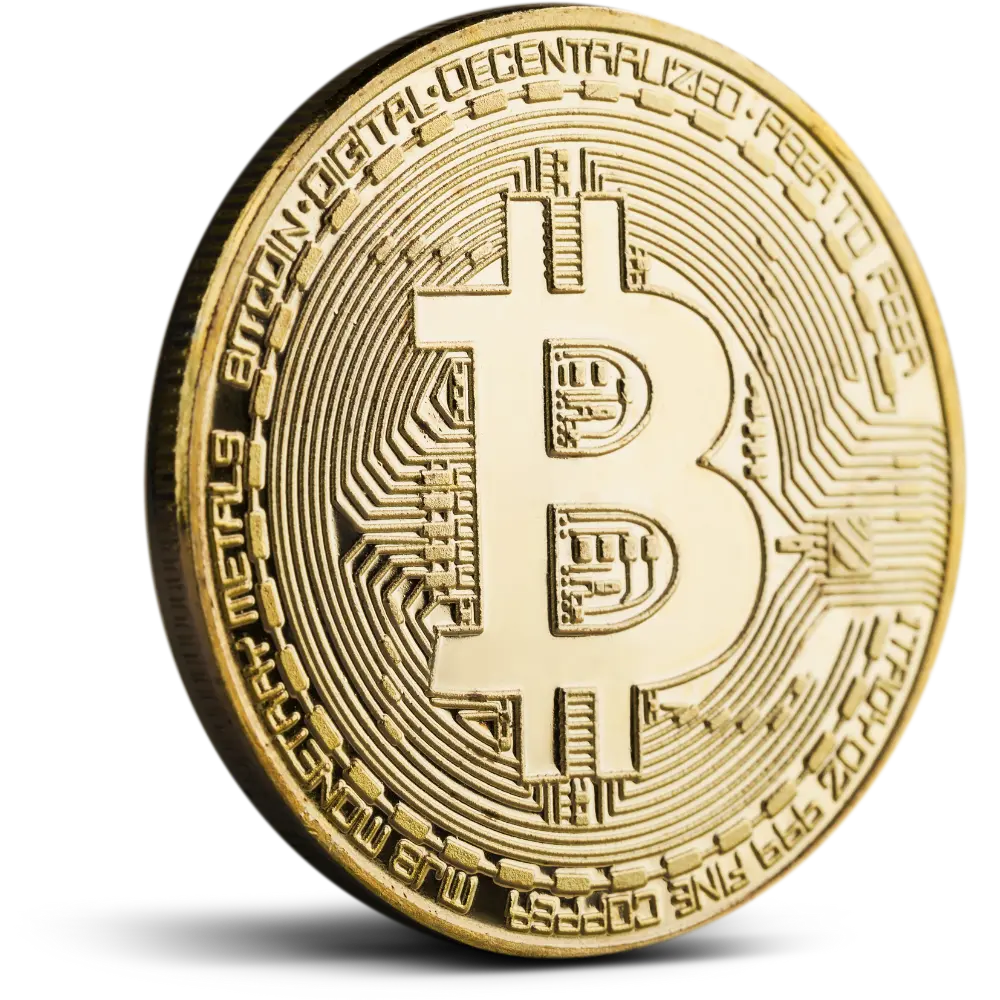Złoty Bitcoin - BigDIAMOND Jubiler Kraków 1 Złoty Bitcoin wykonany z 585 złota, waga 11,54 g, kolekcjonerski symbol prestiżu, BigDIAMOND Kraków