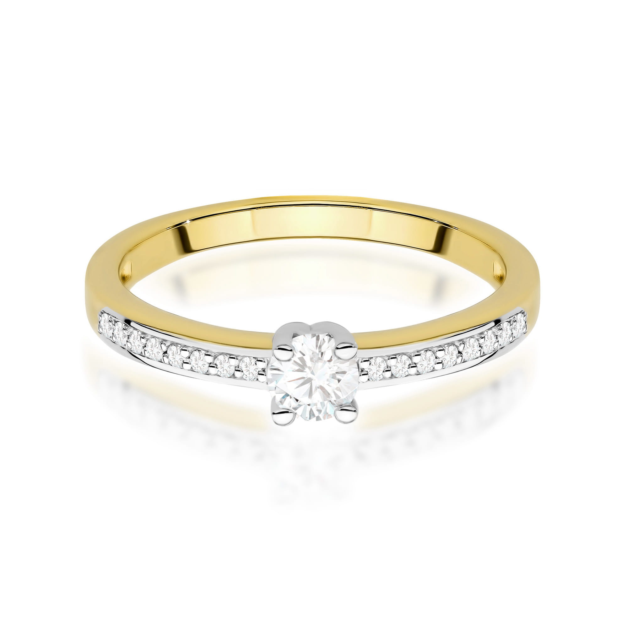 Pierścionek zaręczynowy z diamentami laboratoryjnymi - żółte lub białe złoto 585 - 0,28 ct - BigDIAMOND Jubiler Kraków 2 Złoty pierścionek zaręczynowy z diamentami laboratoryjnymi Jubiler Kraków BigDIAMOND 14