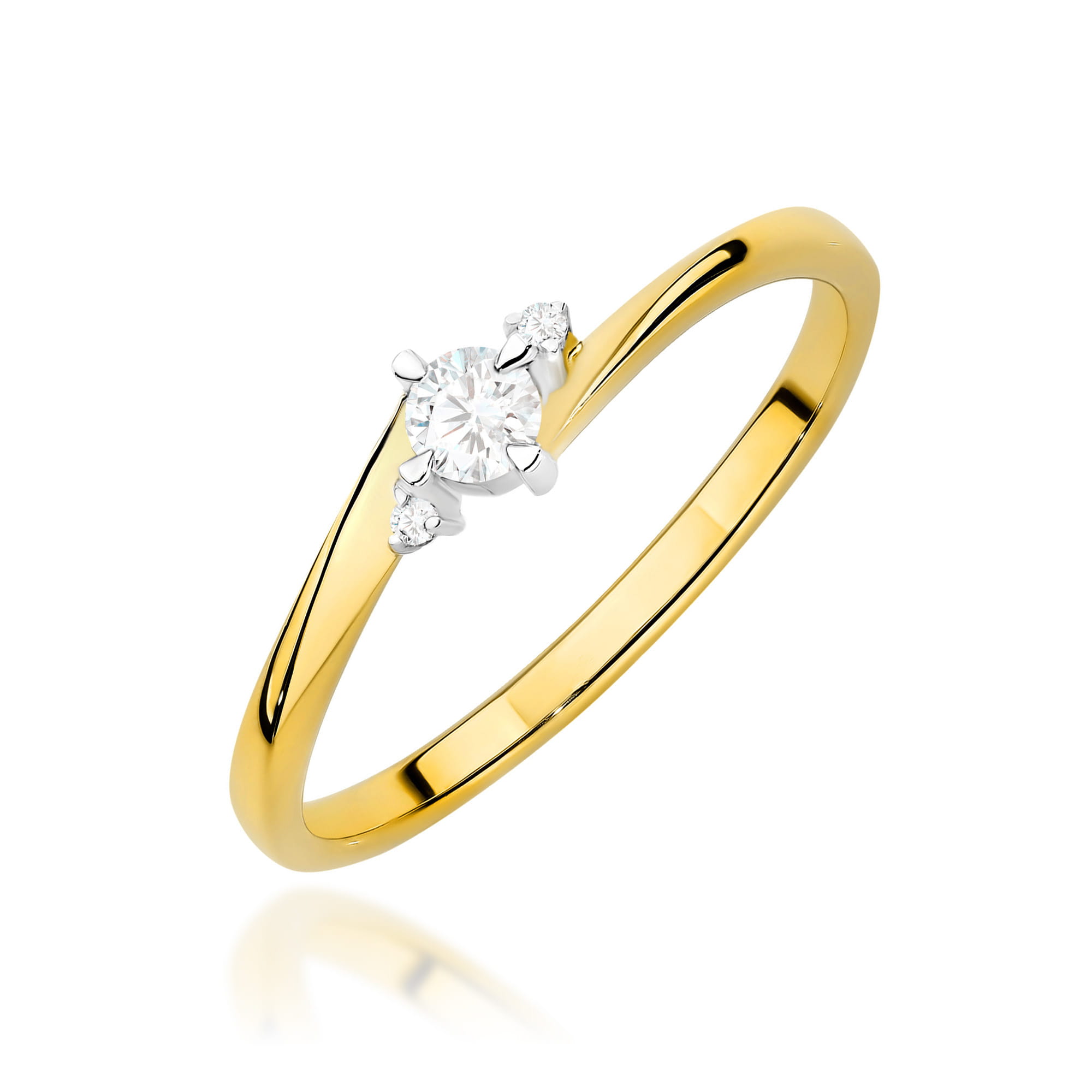 Pierścionek zaręczynowy z diamentami laboratoryjnymi - żółte lub białe złoto 585 - 0,12 ct - BigDIAMOND Jubiler Kraków 1 Złoty pierścionek zaręczynowy z diamentami laboratoryjnymi Jubiler Kraków BigDIAMOND 38