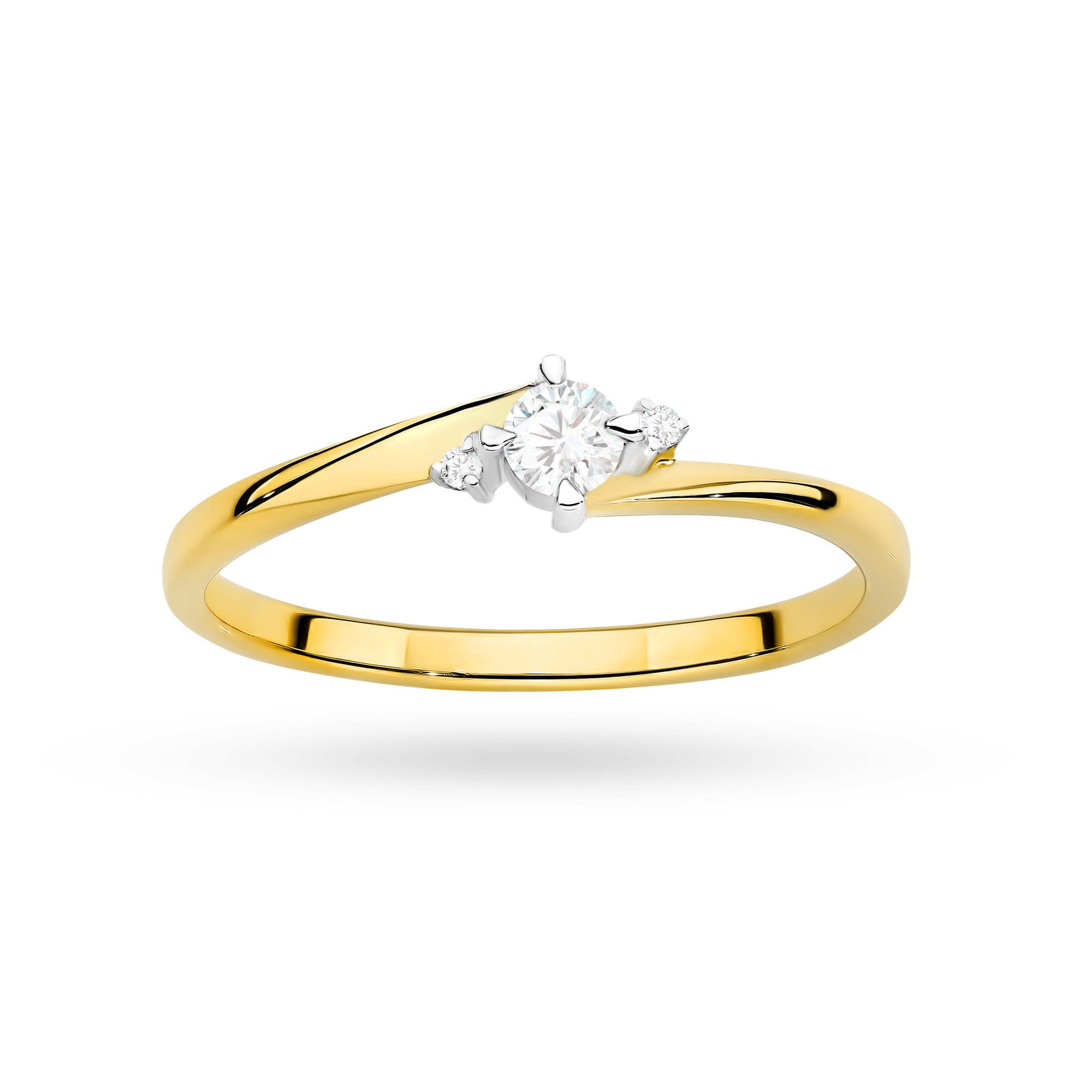 Pierścionek zaręczynowy z diamentami laboratoryjnymi - żółte lub białe złoto 585 - 0,12 ct - BigDIAMOND Jubiler Kraków 2 Złoty pierścionek zaręczynowy z diamentami laboratoryjnymi Jubiler Kraków BigDIAMOND 38