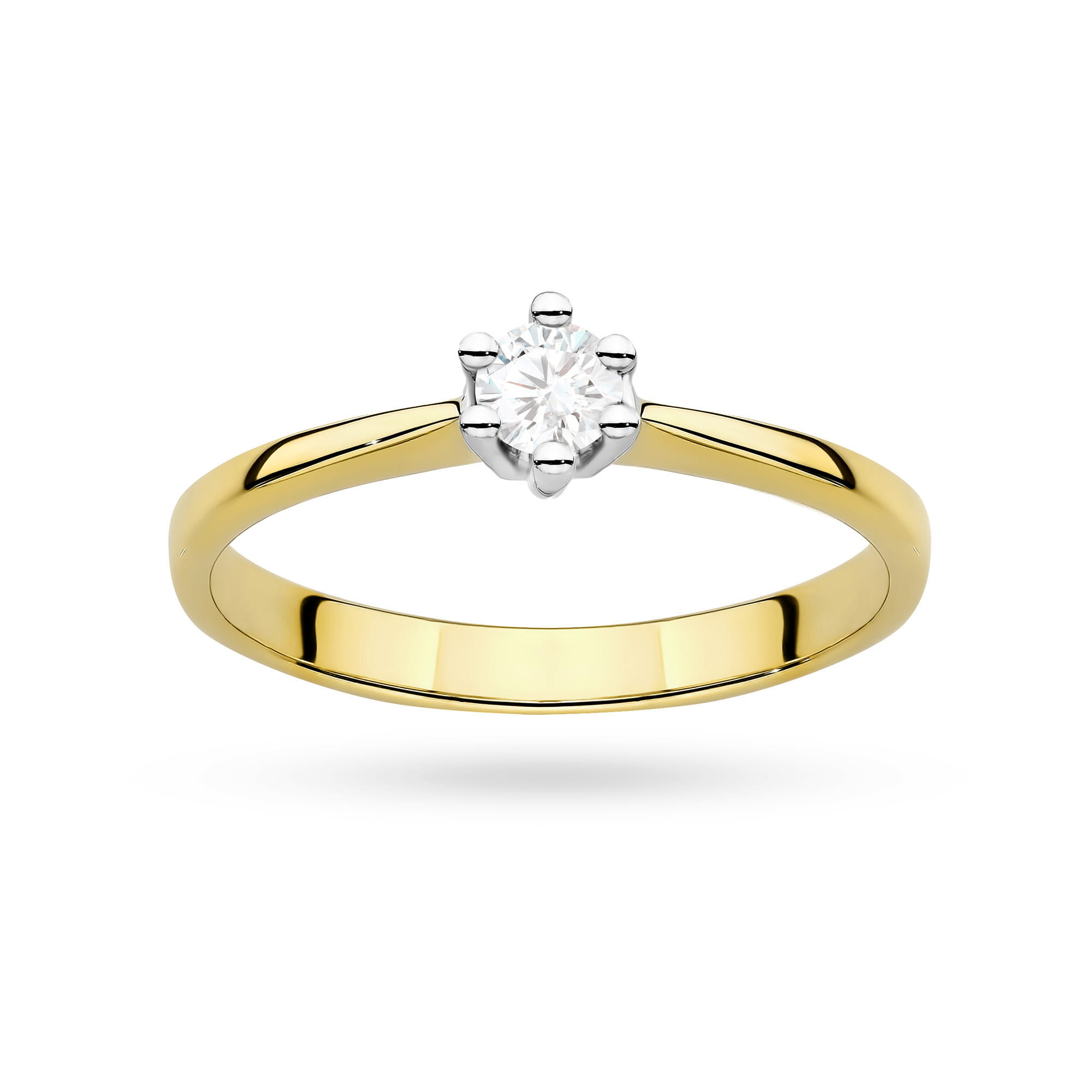 Pierścionek zaręczynowy z diamentem laboratoryjnym - żółte lub białe złoto 585 - 0,15 ct - BigDIAMOND Jubiler Kraków 4 Złoty pierścionek zaręczynowy z diamentami laboratoryjnymi Jubiler Kraków BigDIAMOND 67