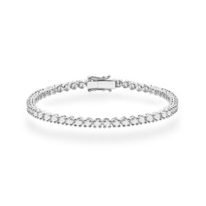Bransoletka B0028 z diamentami laboratoryjnymi białe złoto Jubiler Kraków BigDIAMOND