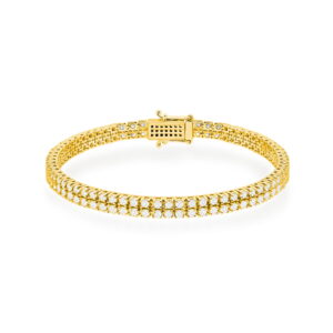 Bransoletka B0034 z diamentami laboratoryjnymi żółte złoto Jubiler Kraków BigDIAMOND
