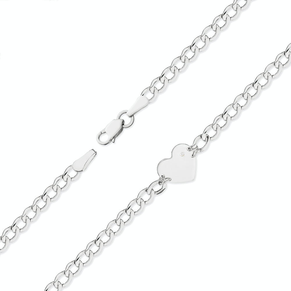Bransoletka z białego złota 585 z zawieszką w kształcie gwiazdy i delikatnym łańcuszkiem Dł. 19 cm 2 Bransoletka z białego złota 585 z zawieszką w kształcie gwiazdy i delikatnym łańcuszkiem Dł. 19 cm - obrazek 2