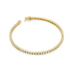 Bransoletka B39150 z diamentami żółte złoto Jubiler Kraków BigDIAMOND