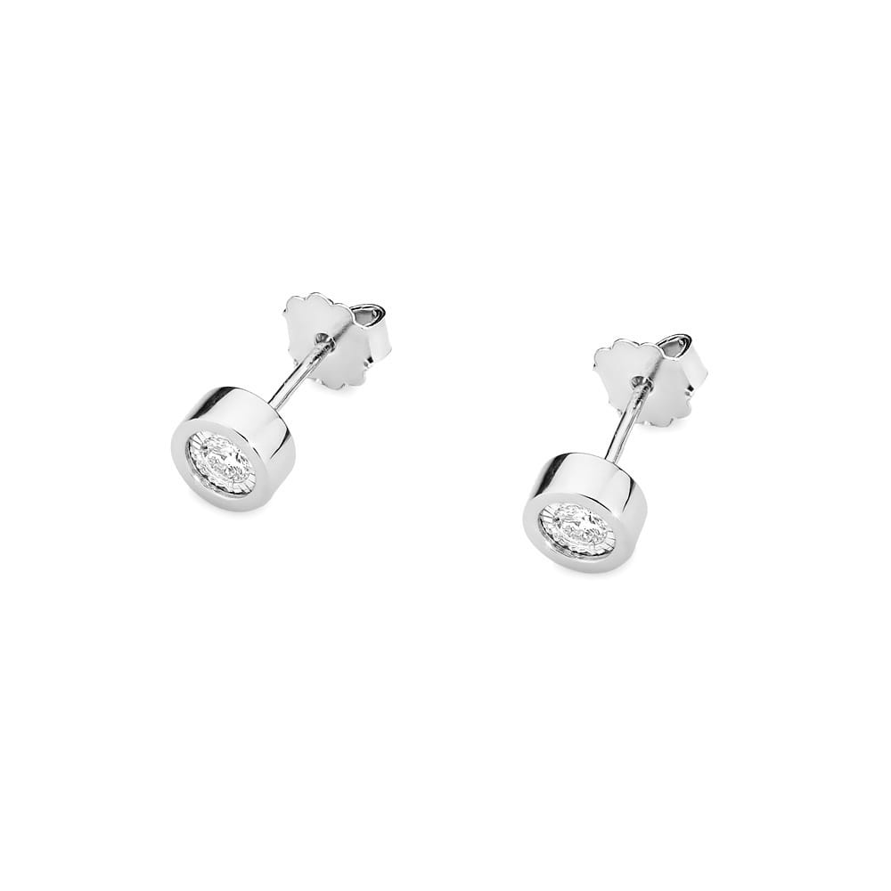 Kolczyki CK016 Diament 2 x 0,08ct białe złoto 2 08ct białe złoto Jubiler Kraków BigDIAMOND