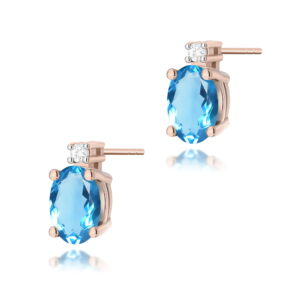 Kolczyki K0001 Topaz 2 x 0