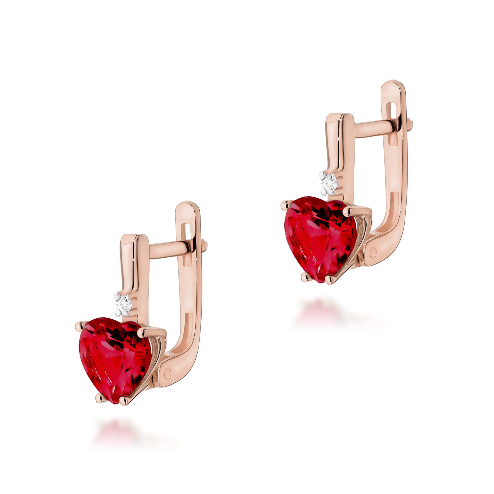 Kolczyki K0002Rubin 2 x 1,70ct różowe złoto 1 Kolczyki K0002Rubin 2 x 1