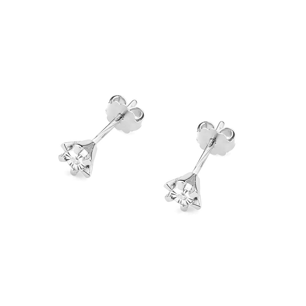 Kolczyki Diament 2 x 0,0086ct białe złoto 2 0086ct białe złoto Jubiler Kraków BigDIAMOND