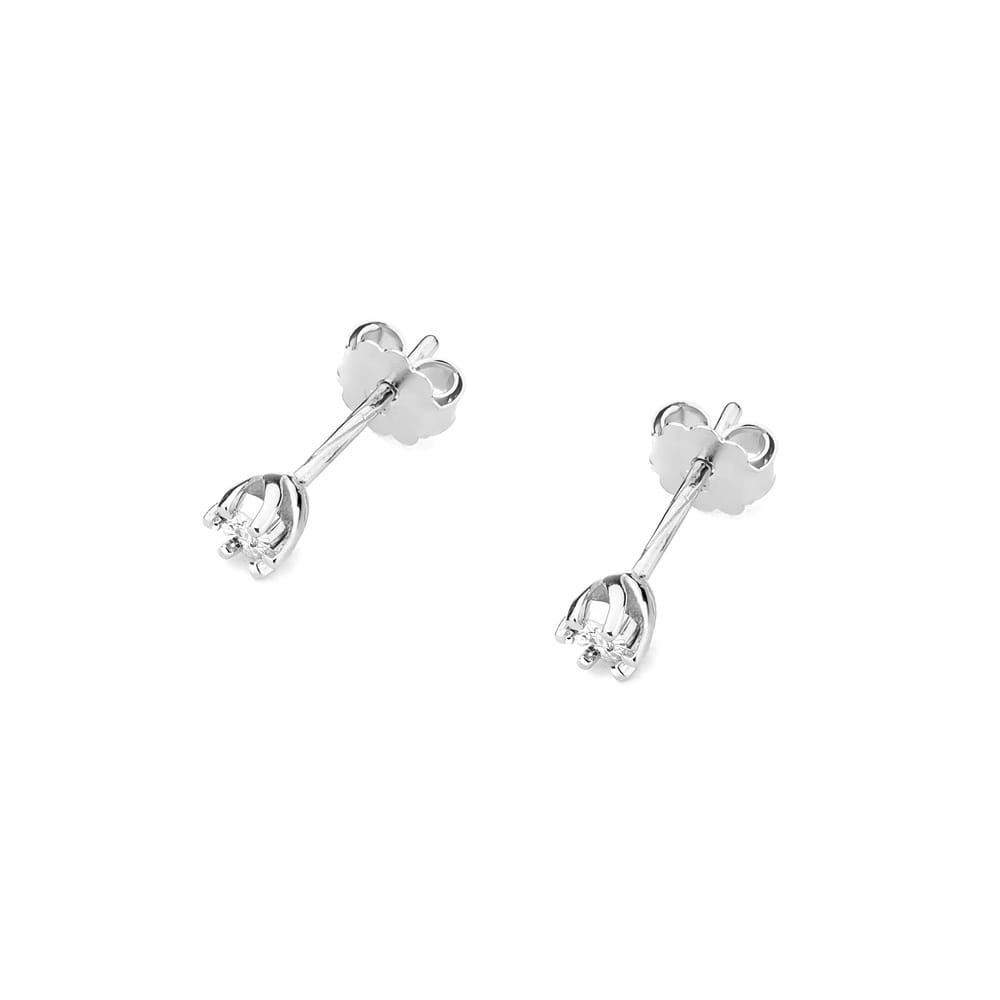Kolczyki Diament 2 x 0,0086ct białe złoto 2 0086ct białe złoto Jubiler Kraków BigDIAMOND