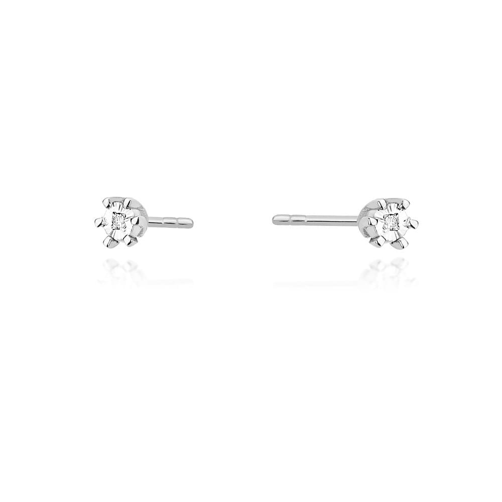 Kolczyki Diament 2 x 0,0086ct białe złoto 1 Kolczyki K0031 Diament 2 x 0