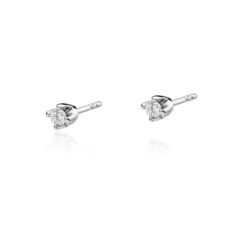 Kolczyki Diament 2 x 0,10ct białe złoto 1 Kolczyki K0034 Diament 2 x 0