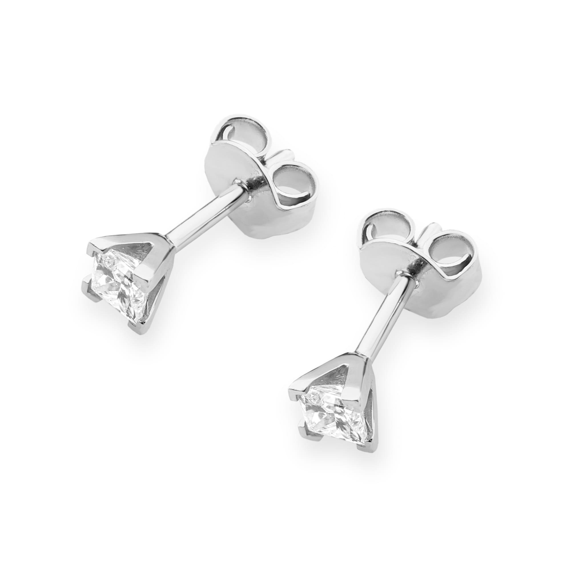 Kolczyki Diament 2 x 0,15ct białe złoto 2 15ct białe złoto Jubiler Kraków BigDIAMOND