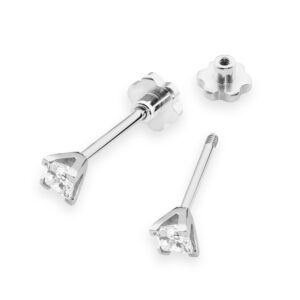 15ct białe złoto sztyft zakręcany Jubiler Kraków BigDIAMOND