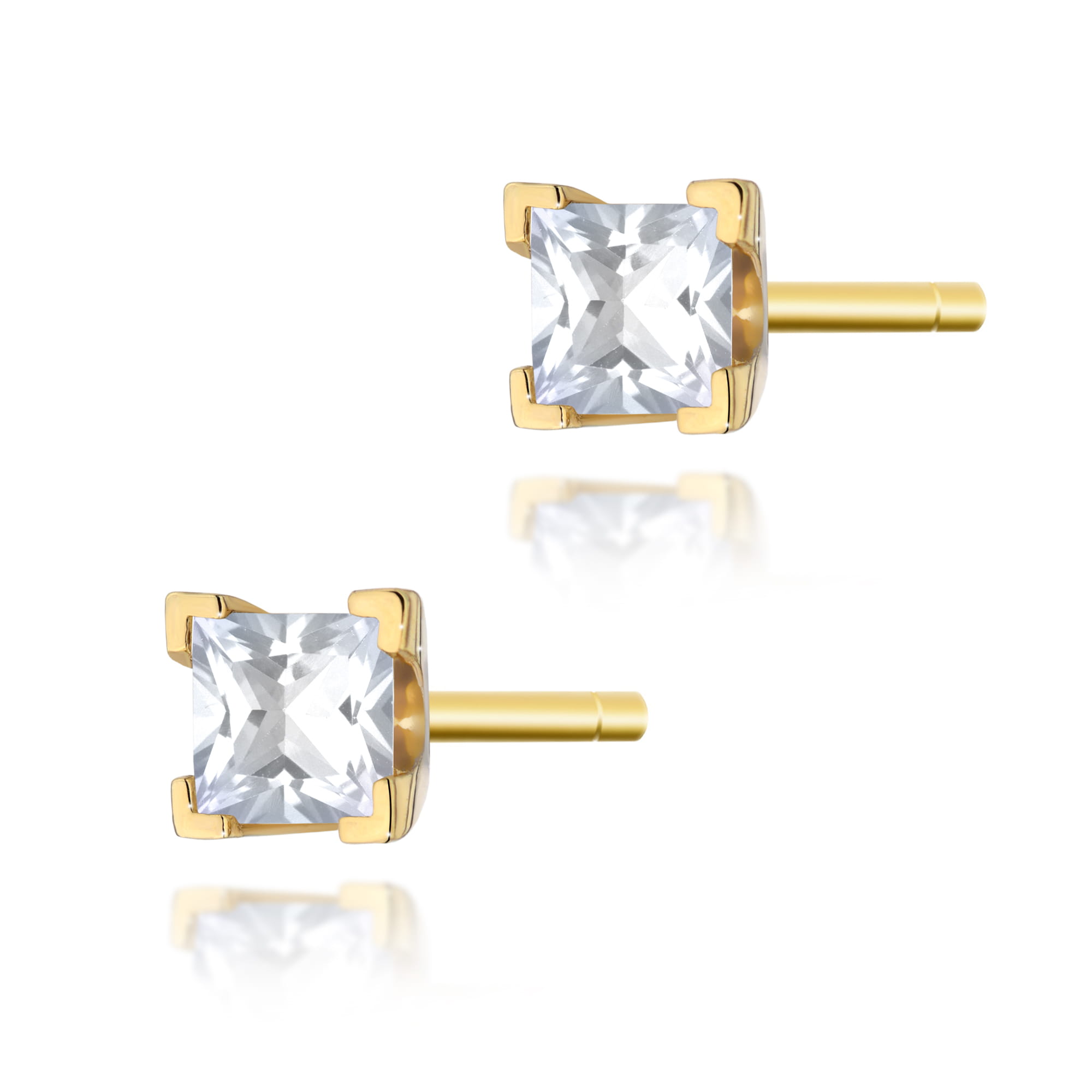 Kolczyki Diament 2 x 0,15ct żółte złoto 1 Kolczyki K0037 Diament 2 x 0