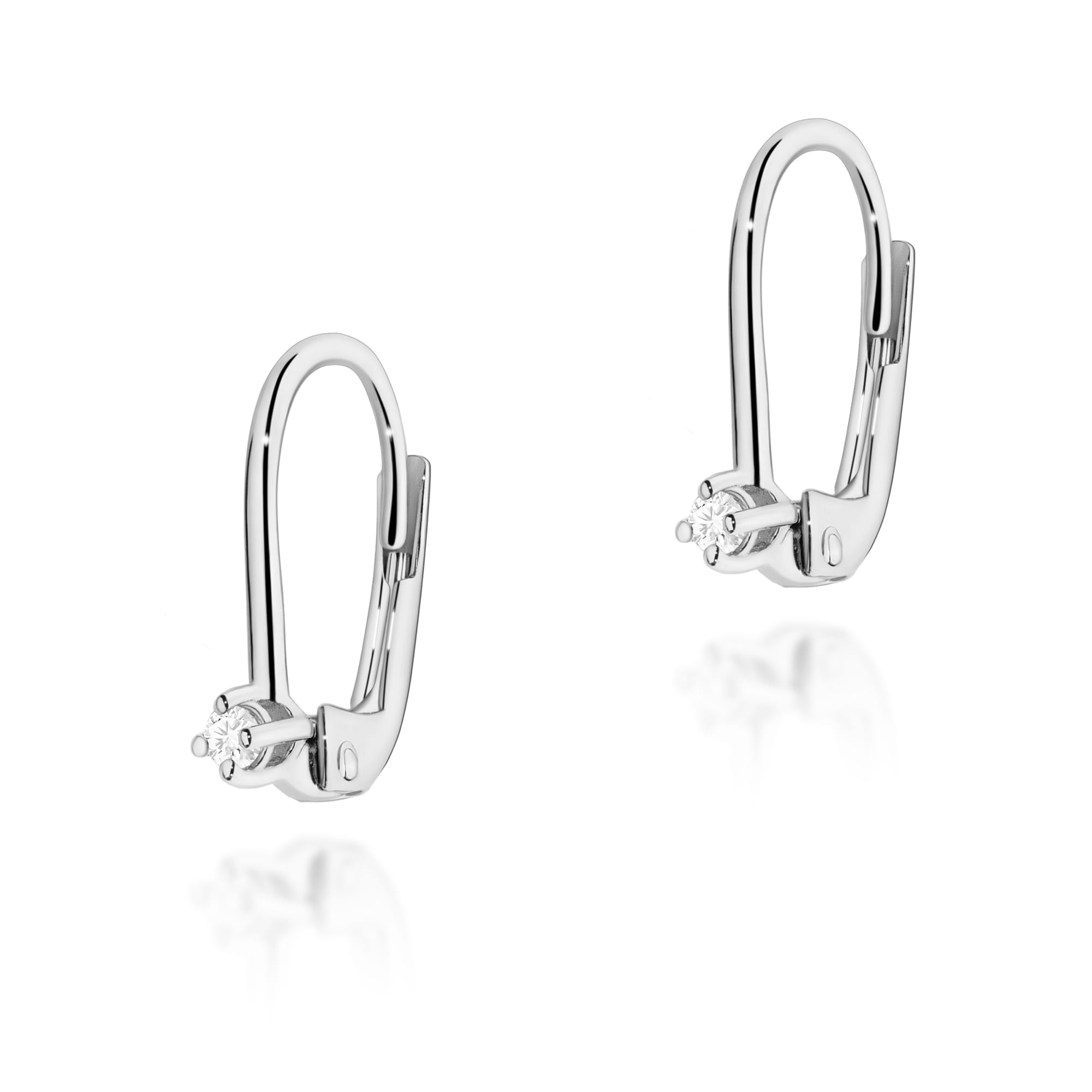 Kolczyki Diament 2 x 0,03ct białe złoto 1 Kolczyki K0057 Diament 2 x 0