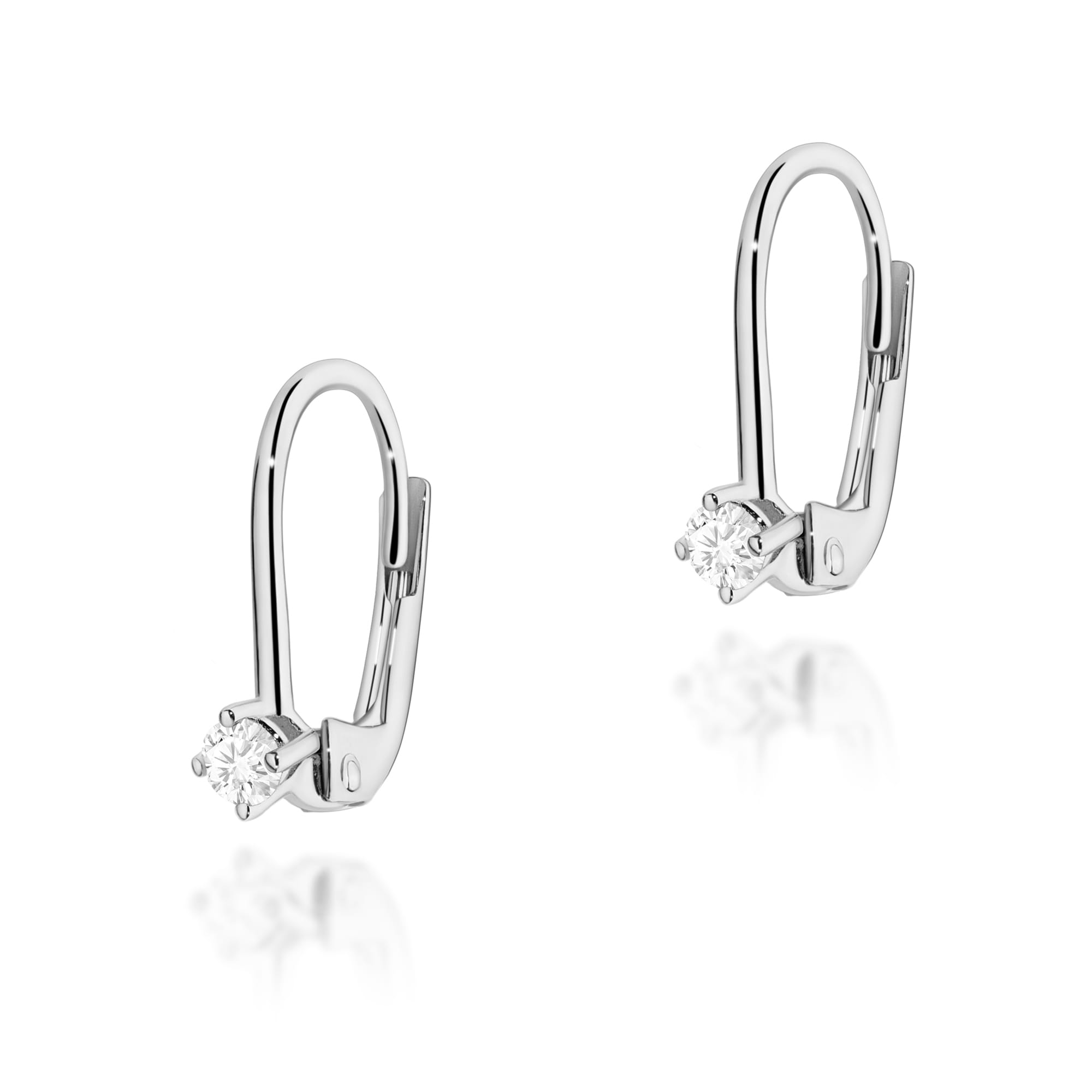 Kolczyki Diament 2 x 0,10ct białe złoto 1 Kolczyki K0057 Diament 2 x 0