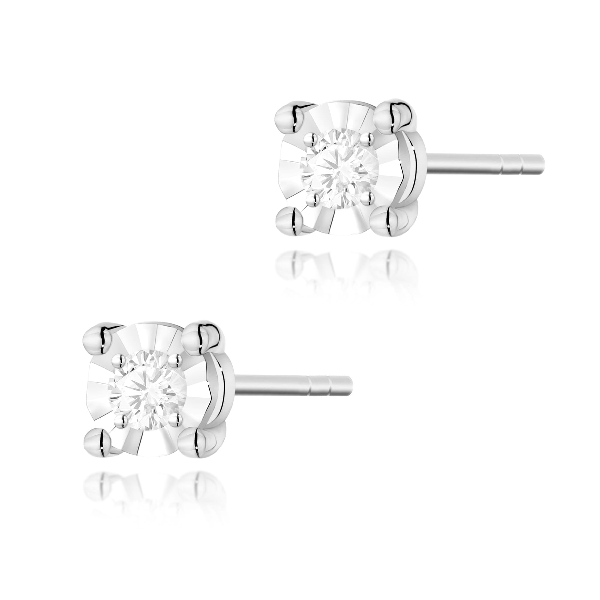 Kolczyki Diament 2 x 0,03ct białe złoto 1 Kolczyki K0058 Diament 2 x 0