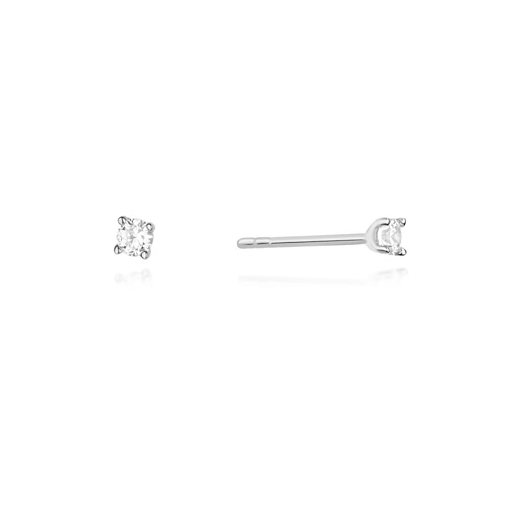Kolczyki Diament 2 x 0,04ct białe złoto 1 Kolczyki K0066 Diament 2 x 0