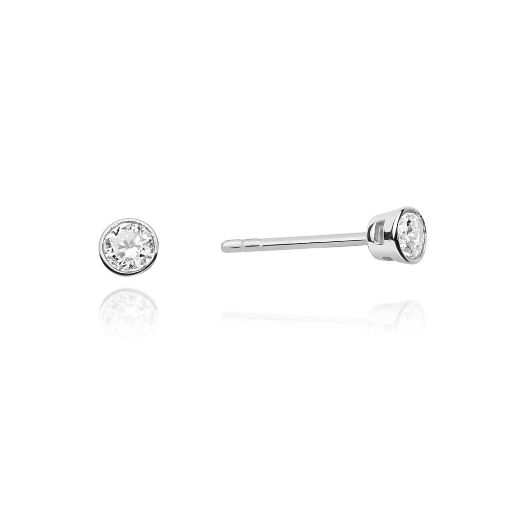 Kolczyki Diament 2 x 0,10ct białe złoto 1 Kolczyki K0067 Diament 2 x 0
