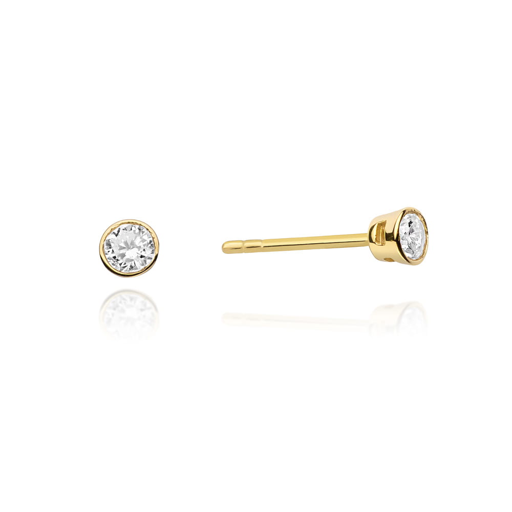 Kolczyki Diament 2 x 0,10ct żółte złoto 1 Kolczyki K0067 Diament 2 x 0