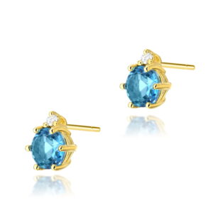 Kolczyki K0076 Topaz 2 x 0