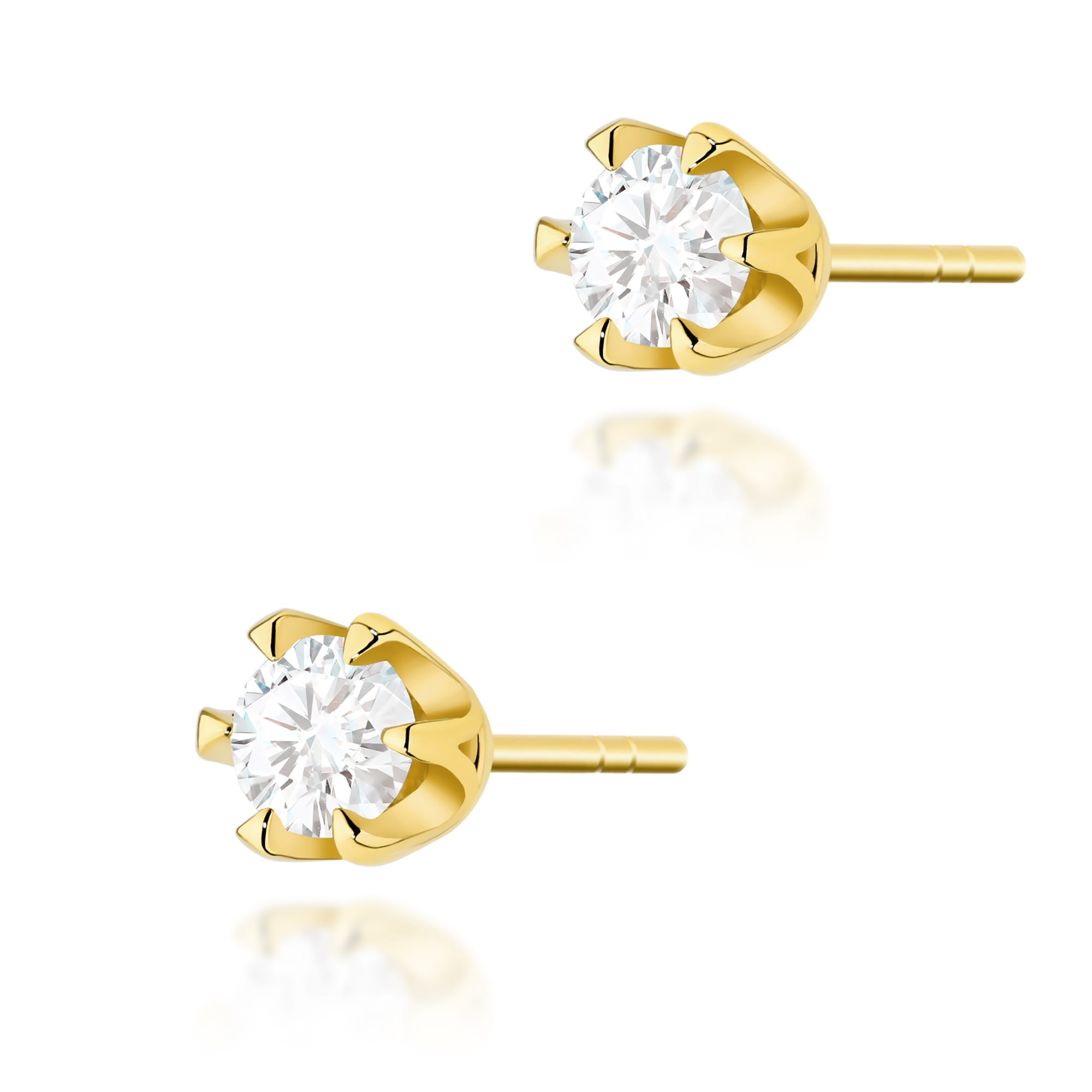 Kolczyki Diament 2 x 0,30ct żółte złoto 1 Kolczyki K0220 Diament 2 x 0