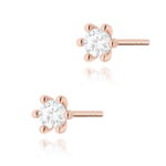 Kolczyki K0222 Diament 2 x 0
