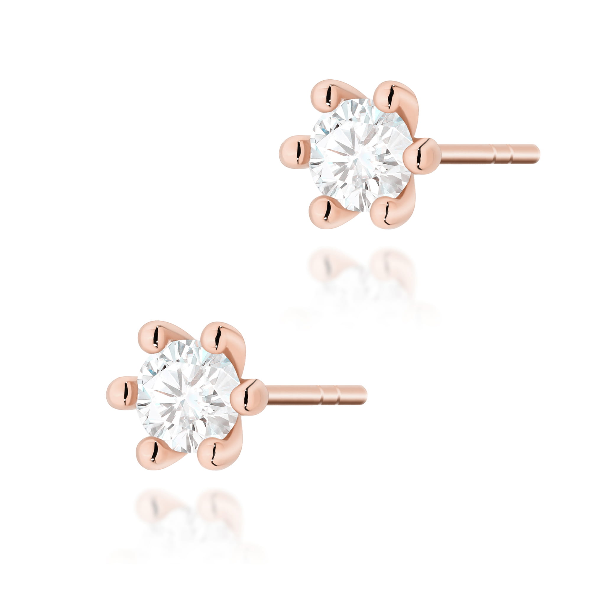 Kolczyki Diament 2 x 0,30ct różowe złoto 1 Kolczyki K0222 Diament 2 x 0