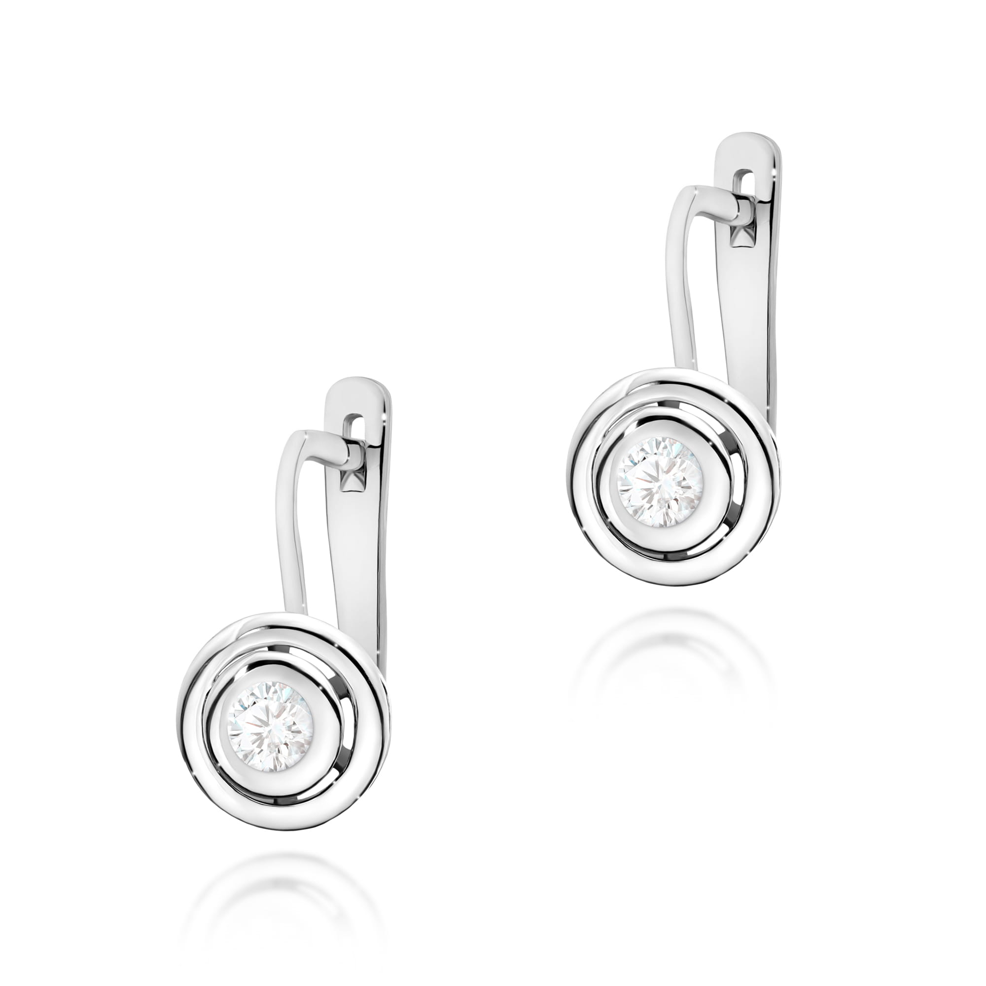 Kolczyki Diament 2 x 0,10ct białe złoto 1 Kolczyki K0294 Diament 2 x 0
