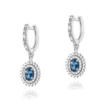 Kolczyki K0303 Topaz London Blue 2 x 0
