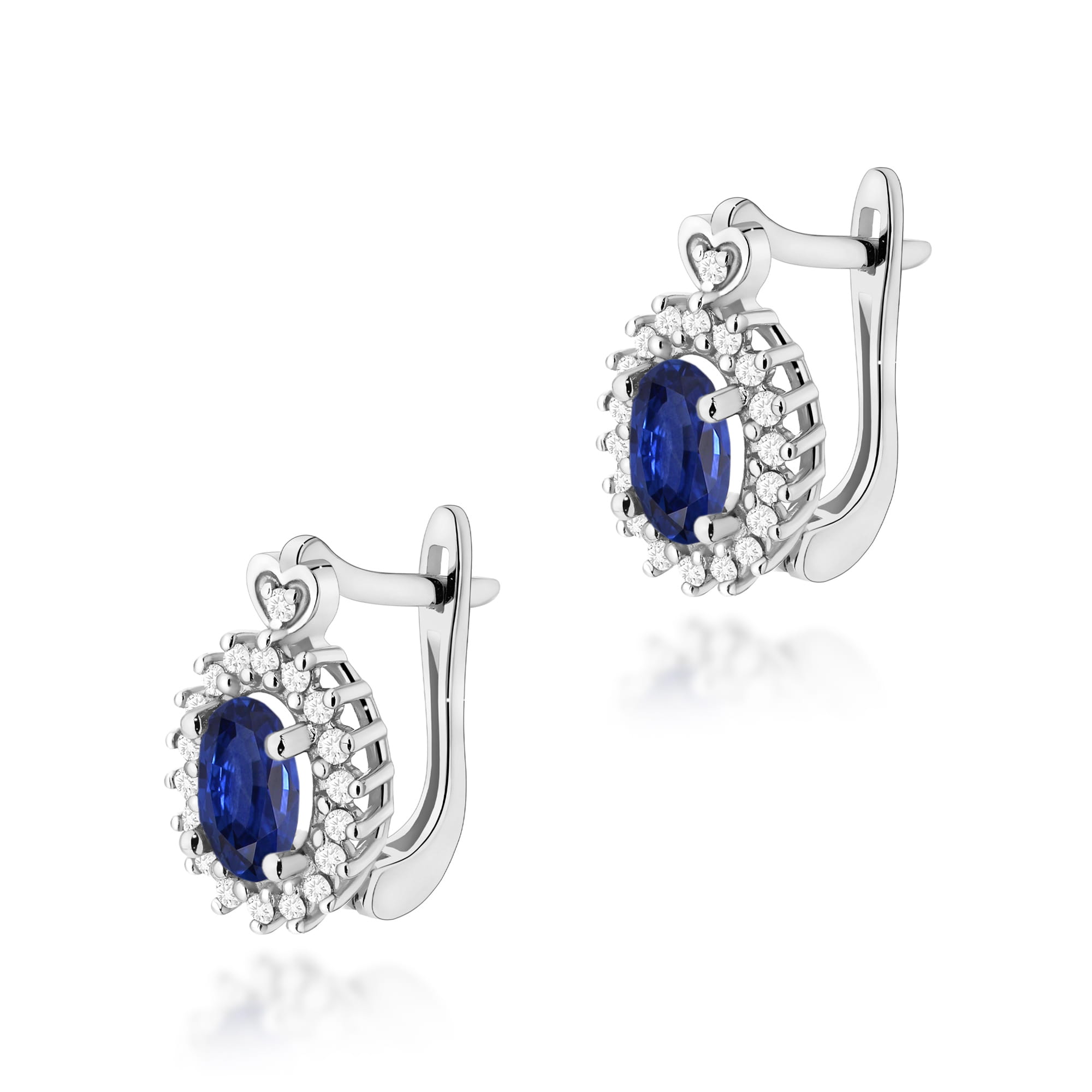 Kolczyki Szafir 2 x 0,70ct białe złoto 1 Kolczyki K0312 Szafir 2 x 0