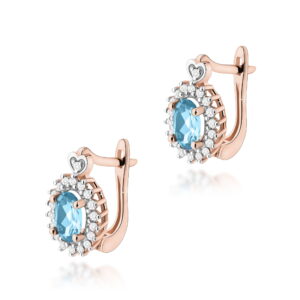 Kolczyki K0312 Topaz 2 x 0