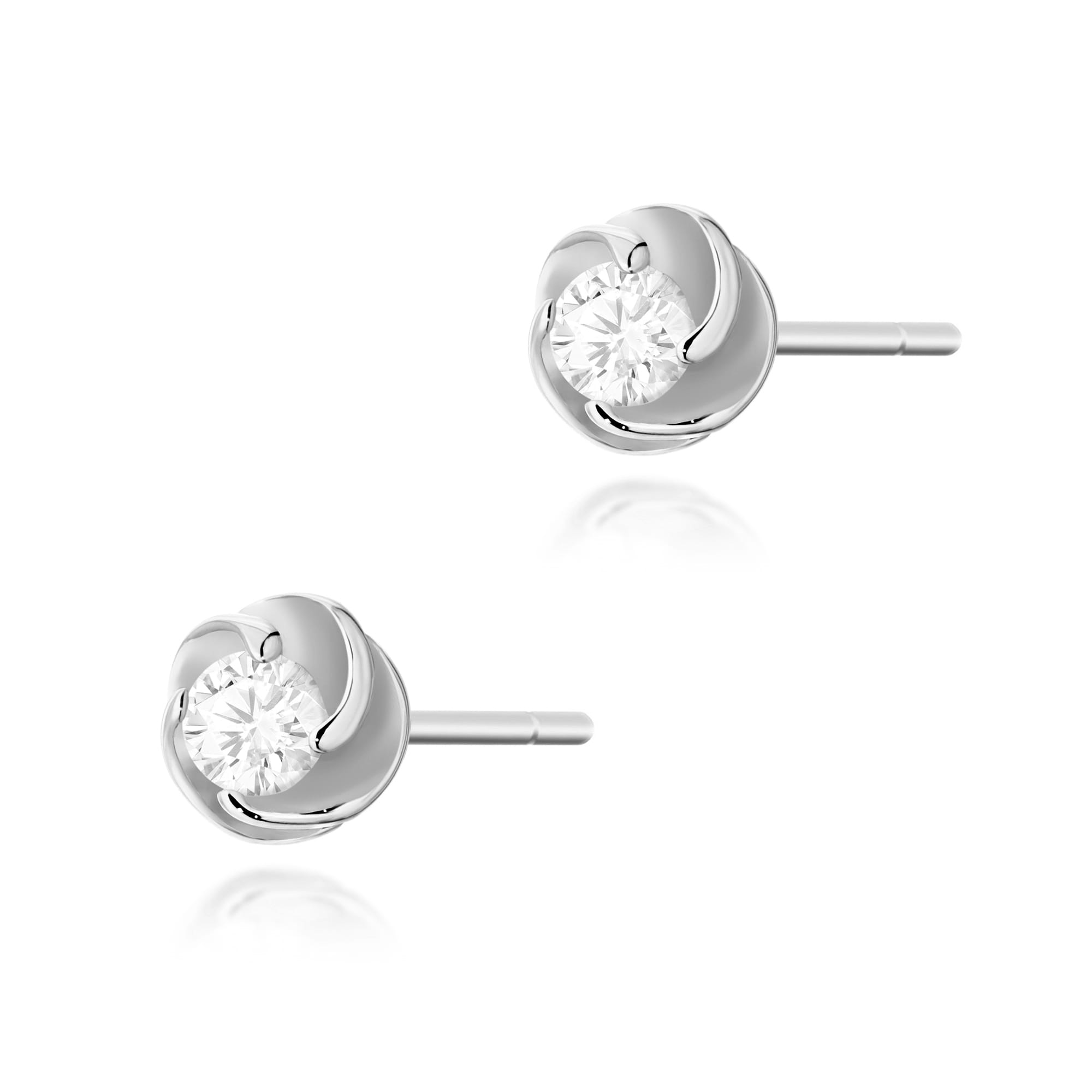 Kolczyki Diament 2 x 0,10ct białe złoto 1 Kolczyki K0329 Diament 2 x 0