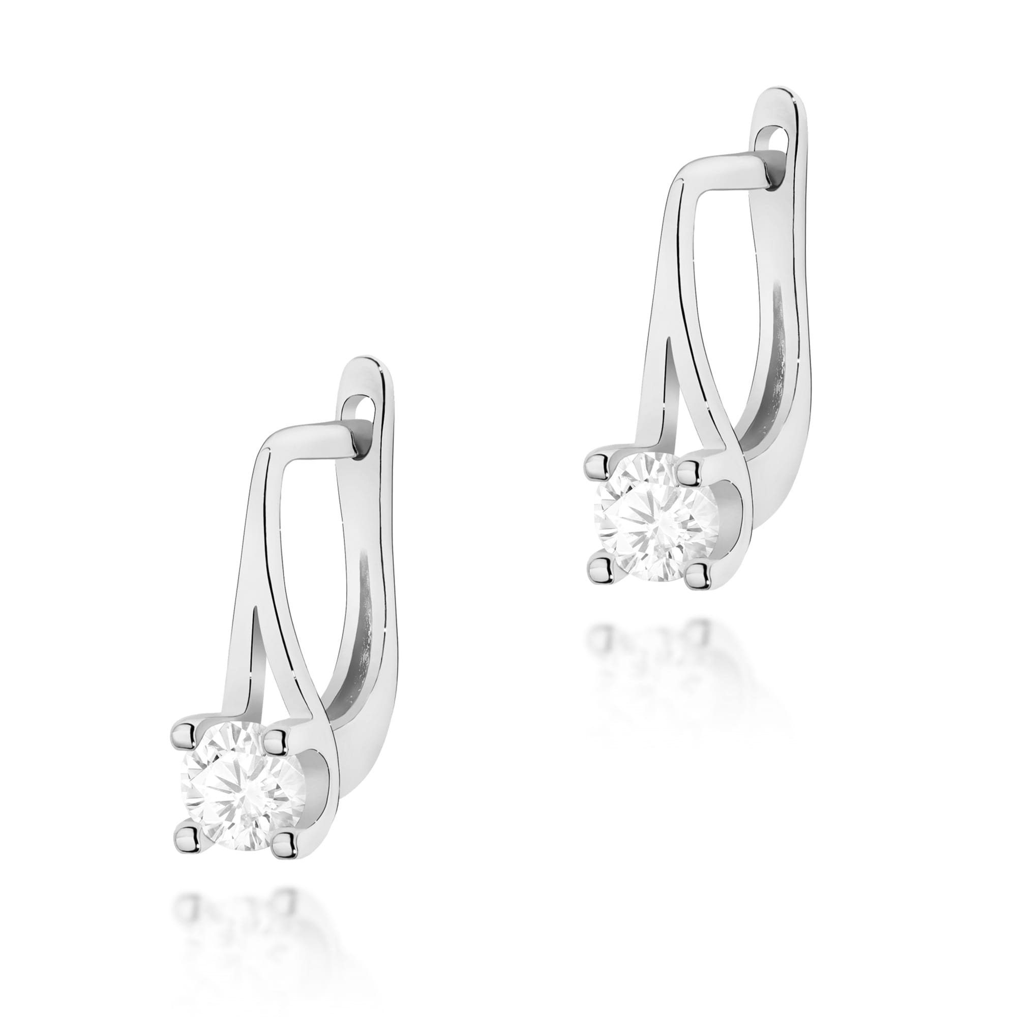 Kolczyki Diament 2 x 0,20ct białe złoto 1 Kolczyki K0381 Diament 2 x 0