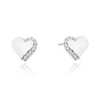 Kolczyki K0505 z diamentami białe złoto Jubiler Kraków BigDIAMOND