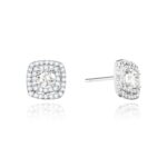 Kolczyki K0506 z diamentami białe złoto Jubiler Kraków BigDIAMOND