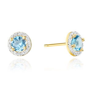 Kolczyki K0509 Topaz 2 x 0