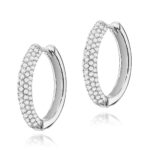 Kolczyki K0515 z diamentami białe złoto Jubiler Kraków BigDIAMOND