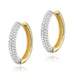 Kolczyki K0515 z diamentami żółte złoto Jubiler Kraków BigDIAMOND