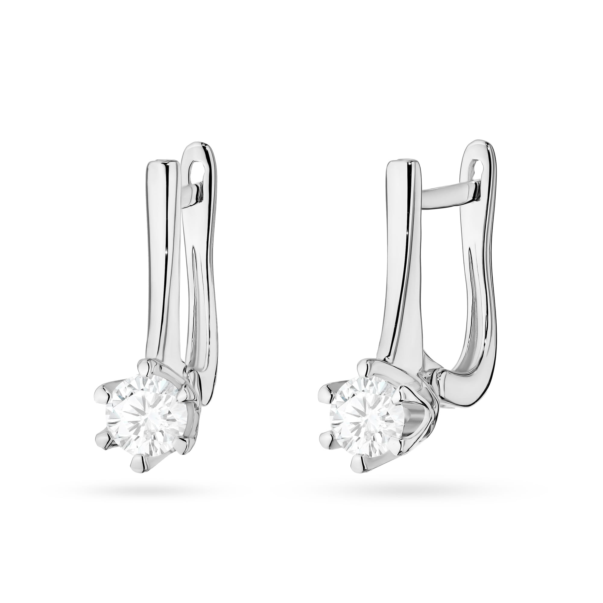 Kolczyki Diament Laboratoryjny 2 x 0,30ct białe złoto 1 Kolczyki K0520 Diament Laboratoryjny 2 x 0